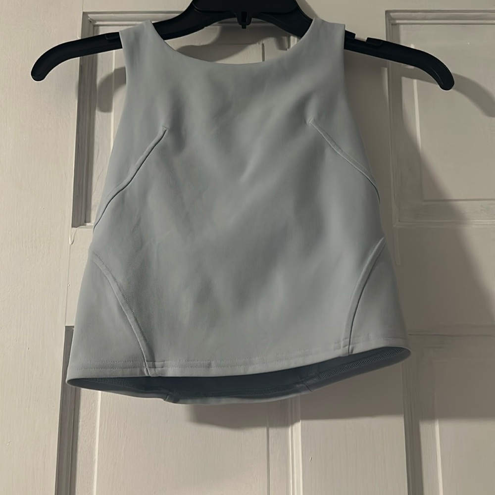 Light Gray Sleeveless Top